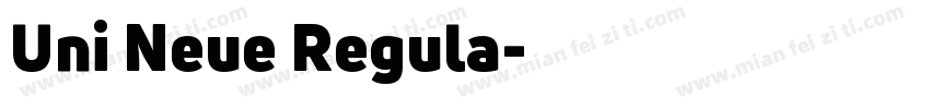 Uni Neue Regula字体转换